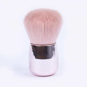 Dongmei Professional custom logo pink vegan kabuki powder make up brushes 3 in 1 makeup brush
