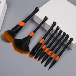DM 8 st Syntethår ​​Plasthandtag Bästsäljande Makeup Brush Professional Set Private Label Kosmetikborstar Set