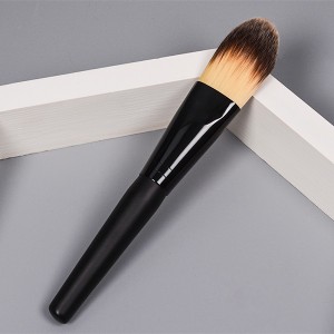 DM best selling blush/foundation brushes professional makeup brush vegan with wooden handle single for beauty