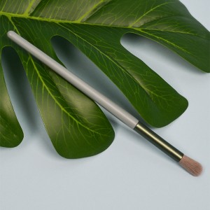 Wholesale Private Label Custom Logo Green Blending Eye Brush Vegan Eyeshadow Cosmetic Brushes Wood Single Makeup Brush