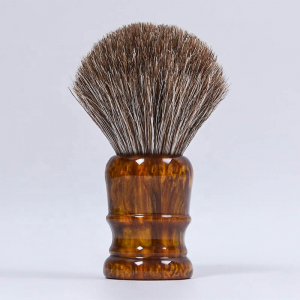 Χονδρική DM Νέα χειροποίητη βούρτσα ξυρίσματος με ρητίνη μαλλιών Pure Badger 22mm με ανάγλυφο λογότυπο Δείγματα Δωρεάν για ανδρική περιποίηση