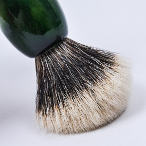 Dongshen produtos de alta calidade do fabricante máis vendidos de dúas bandas de pelo de teixugo cepillo de afeitar por xunto de madeira