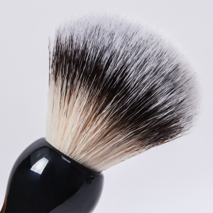 Dongshen højkvalitets sort harpikshåndtag højdensitet fiber syntetisk hårbarberbørste