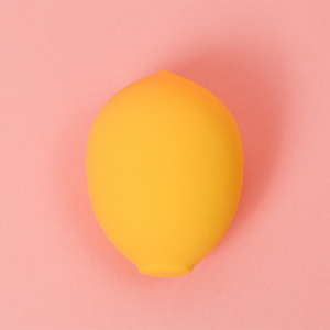 Hot Sale Soft Custom Logo Bag-ong Fruit Shape Lemon Foundation Beauty Makeup Sponge Blending Puff