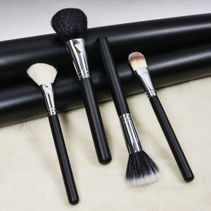 Dongshen makeup brush set professional classic 16pcs soft non-flying powder goat hair pony hair private label cosmetic brushes