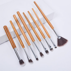 Noul set de pensule pentru cosmetice din bambus, 13 buc, set de pensule de machiaj cu logo personalizat profesional