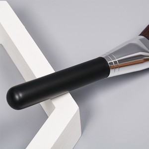 DM high quality wholesale custom single makeup brush with wood handle  private logo make up brushes professional