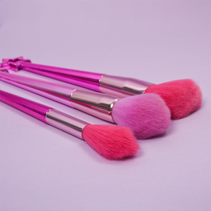 Dongshen private label unique makeup brush wholesale star makeup brush colorful purple makeup brush set