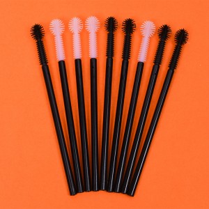 DM Wholesale Single Makeup Brushes Silica Gel Plastic Mascara Brush Disposable Mascara Wand Applicator Eyebrow Eyelash Brush