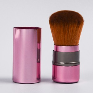 Dongshen High End Custom Logo Popular Vegan Makeup Powder Brush Kabuki Travel Cosmetic Brush Facial Blush Brushes