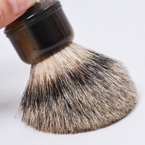 Cepillo de afeitar profesional con mango de resina de pelo de marca privada de Dongshen Super Badger
