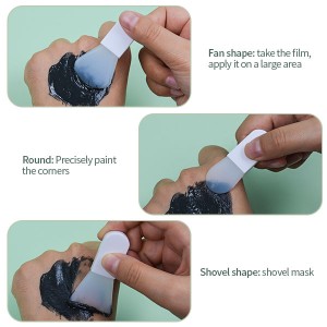 Silicone Face Mini Mask Brushes Masker Facial Mud Tools Makeup Brush Flexible Facial Brushes kanggo Nglamar