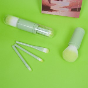 Bag-ong Disenyo sa DM nga Make Up Brushes Retractable Makeup Brush Synthetic Hair Travel Mini Makeup Brush Set nga adunay Kahon