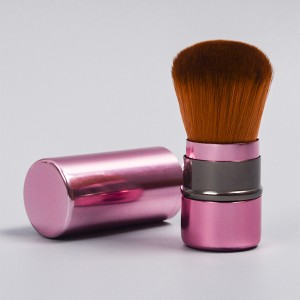 DM High End Ritenga Moko Moko rongonui Vegan Makeup Powder Brush Kabuki Travel Cosmetic Brush Facial Blush Brushes