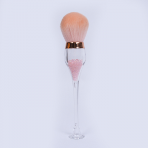 Brocha de maquillaje de diseño profesional personalizado al por mayor de alta calidad para brocha para polvos, brochas para rubor en forma de copa de vino