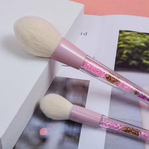 DM Dostosowane Private Label 8szt Zestaw pędzli do makijażu Wegańskie włosy syntetyczne Plastikowy uchwyt Beauty Brush Brush Makeup Tool