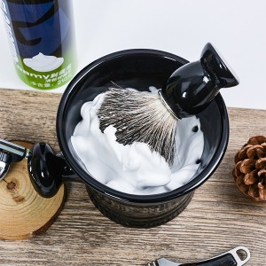 Dongshen High quality shaving soap bowl ceramic shaving bowl porcelain shaving dish