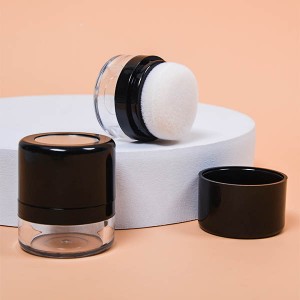 DM new powder puff jar cosmetic loose powder jar အလွတ်နမူနာ အလှကုန်အိုး