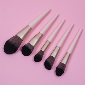12Pcs private label Vegan Cosmetic Brush custom Synthetic Hair Wood Handle Makeup Brush Set