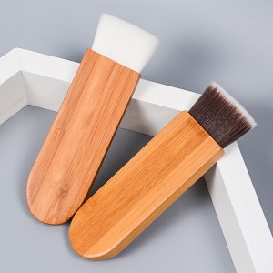 Wholesale Single Custom Private Label Professional Makeup Brushes with Vegan Hair Brush Bamboo Handle Cosmetic Brush