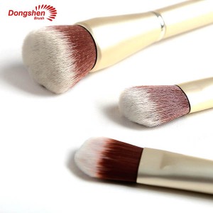 Goridhe aruminiyamu inobata fiber synthetic bvudzi 8pcs makeup brush set