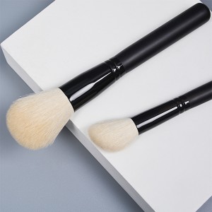 DM High Quality 8Pcs Private Label Wool Make Up Brushes Wooden Handle Animal Hair Makeup Brush Set Cosmetic Brush