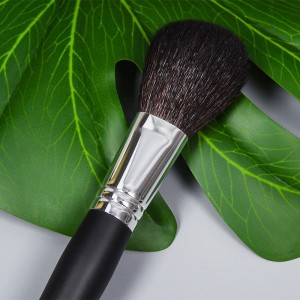 DM High-End Single Blush/Puderpinsel Private Label Ziegenhaar Make-up Pinsel mit Holzgriff für die Schönheit