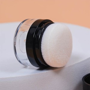 Dongshen new powder puff jar cosmetic loose powder jar empty cosmetic jars free samples