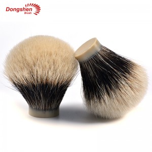 Comfortable luxury two band badger hair shaving brush knots
