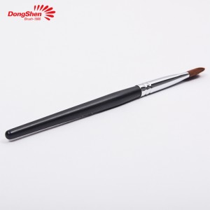 Cepillo de maquillaxe Dongshen, vegano, pelo sintético, mango de madeira negro, pincel corrector único, cepillo cosmético