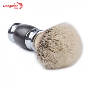 Dongshen Classic Design Black Men’s Shaving Brush Set Silvertip Shaving Brush Safety Razor