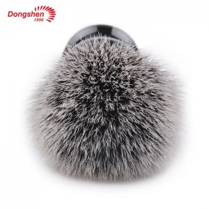 Dongshen yüksek kaliteli siyah plastik saplı sentetik saç erkek tıraş fırçası