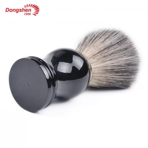 Dongshen profesionalna četka za brijanje od sintetičkih vlakana sa crnom plastičnom drškom