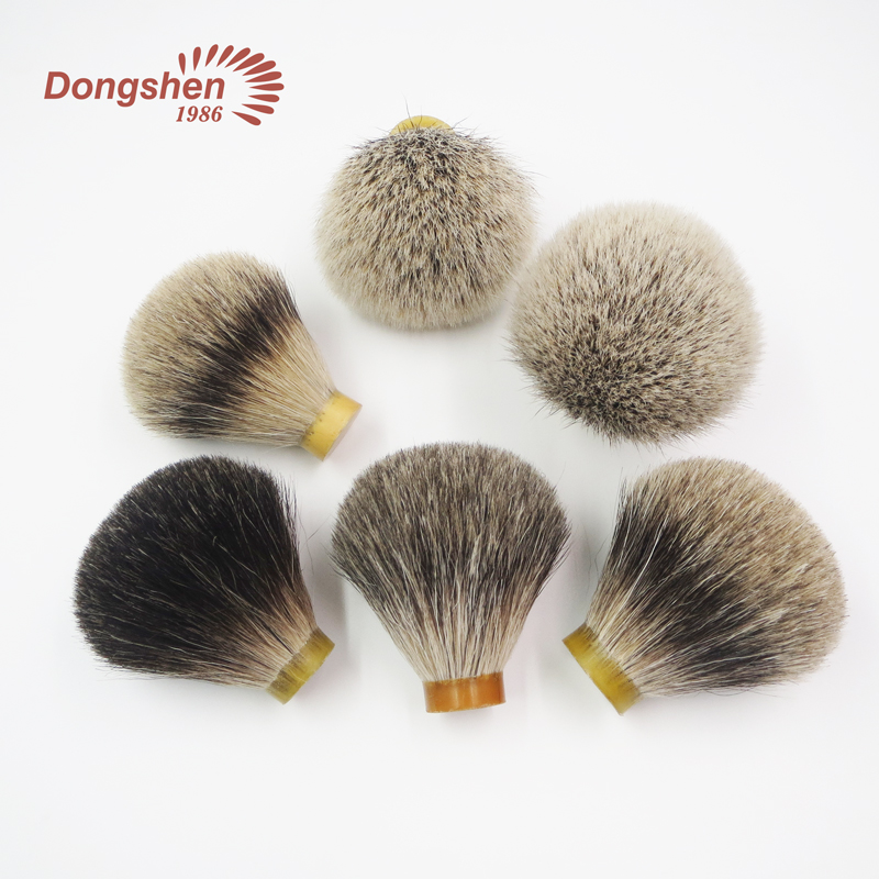 Dongshen wholesale natural badger hair shaving brush knots (1)