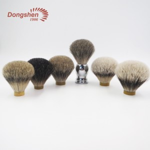 Dongshen grosir simpul sikat cukur rambut badger alami