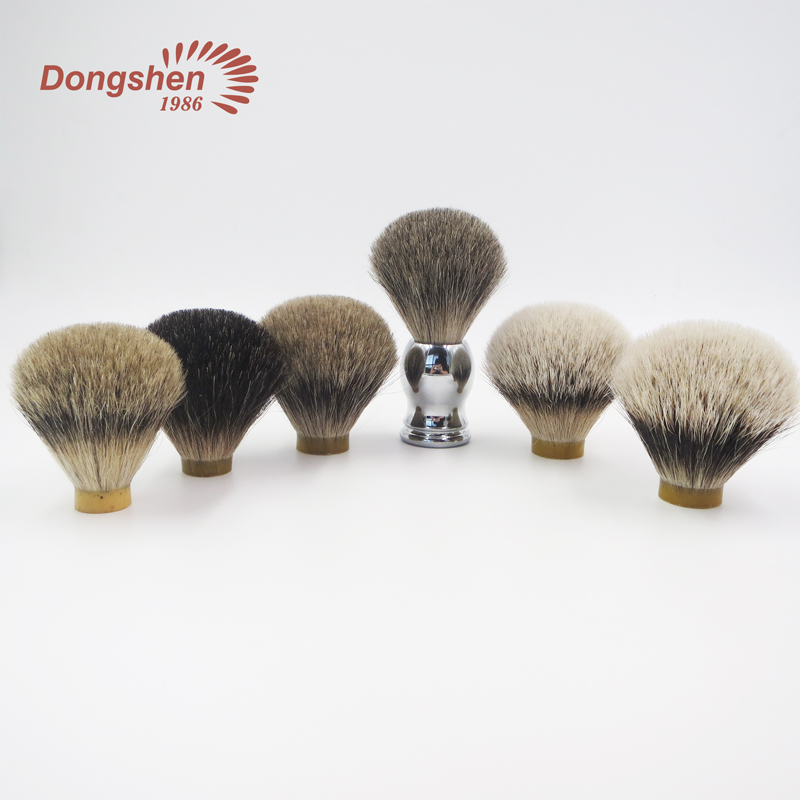 Dongshen wholesale natural badger hair shaving brush knots (4)