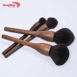 I-Eco-friendly high quality isibambo sokhuni se-fiber synthetic wool 5pcs makeup brush set