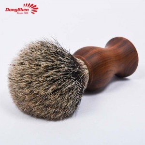 Luxury natural badger hair wooden handle men’s shaving brush