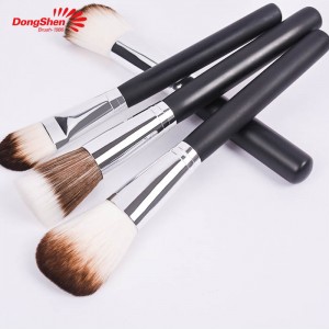 Professional 8pcs soft skin-friendly synthetic hair wooden handle makeup brush set
