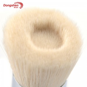 Professional white vegan hair synthetic hair handle concave foundation brush