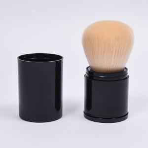 Dongshen retractable Kabuki makeup brush private label custom size travel portable powder blush bronze makeup brush