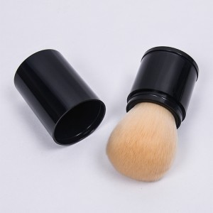 ʻO Dongshen hoʻihoʻi ʻia ʻo Kabuki makeup brush private label size custom travel portable powder blush bronze makeup brush