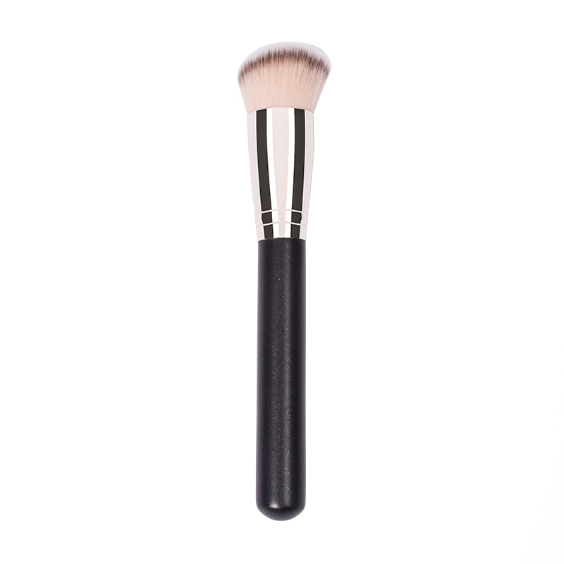 Online Exporter Green Eyeshadow Brushes - Dongshen angle makeup brush manufacture wholesale custom logo cruelty free synthetic hair angle foundation brush – Dongmei