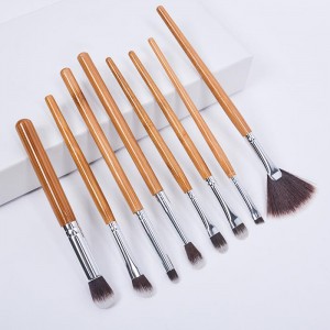 Dongshen экологически чистый набор кистей для макияжа из 13 предметов без жестокости, безвредный для кожи, синтетическая бамбуковая ручка, основа, тени для век, косметическая кисть, инструмент