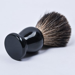 Dongshen wholesale custom natural black badger hair wood handle shaving brush for men’s beard grooming