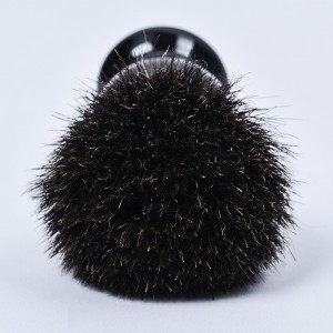 Dongshen wholesale custom natural black badger hair wood handle shaving brush for men’s beard grooming