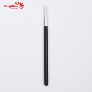 Dongshen makeup brush wholesale single super soft white goat hair black wood handle eye blending brush cosmetic beauty tool