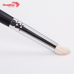 Dongshen четка за грим на едро единична супер мека бяла козя дръжка черна дървена дръжка четка за смесване на очите козметичен инструмент за красота