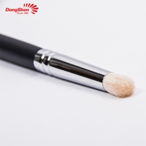 Dongshen pędzel do makijażu hurtowo pojedynczy super miękki biały kozi włos czarny uchwyt z drewna pędzel do mieszania oczu kosmetyczne narzędzie kosmetyczne