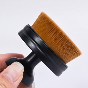 Dongshen round foundation makeup brush high quality face body concealer travel kabuki foundation brush